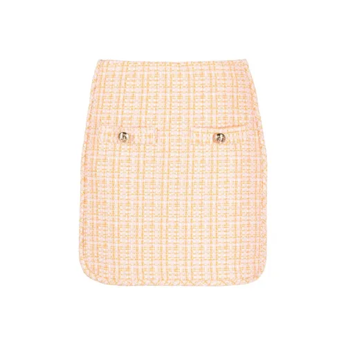 Maje Морковный Апельсин Женские Повседневные Короткие Юбки