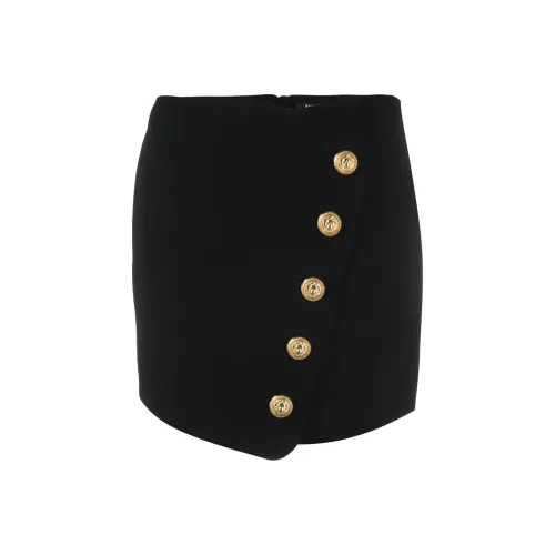 BALMAIN Черные Женские Повседневные Короткие Юбки