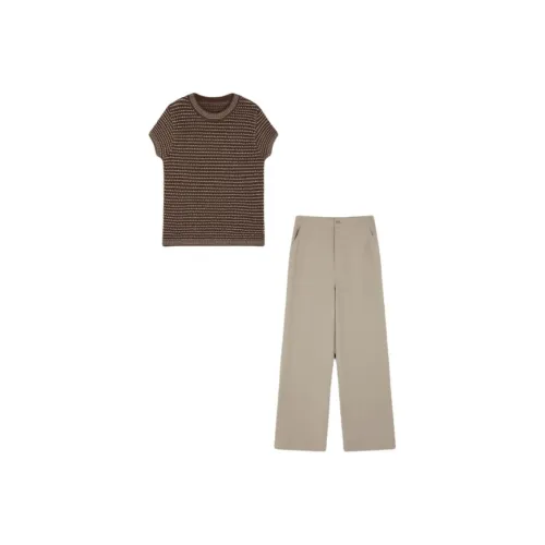 IHIMI Повседневный костюм женский кофейный