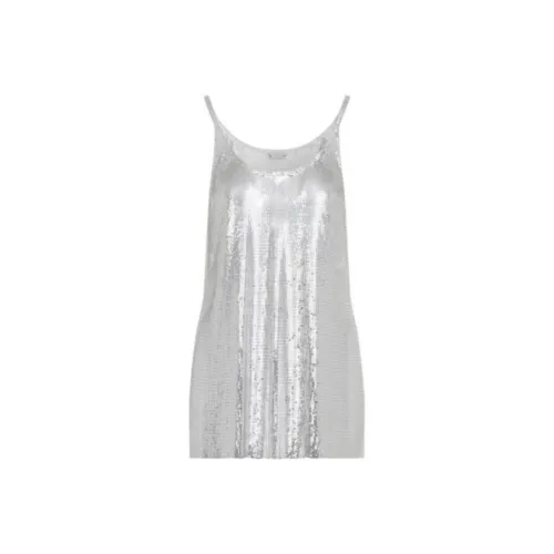 Пако Рабанне Slip Платье Женское Серебристое