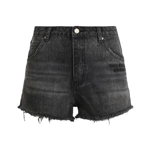 Valeria Obbaco Черные Женские Джинсовые Шорты