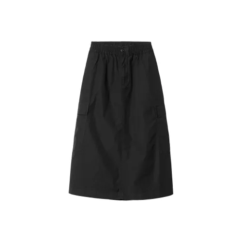 Carhartt WIP SS24 W' Jet Карго Юбка Повседневная Длинная Юбка Женская Черная