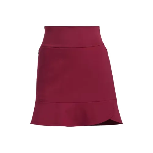 Adidas FRILL Шорты-юбка Повседневные короткие юбки Женские Традиционные Бордовый Красный