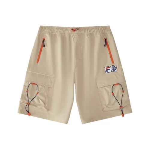 FILA FUSION X Round Two Повседневные шорты Мужской Осенний Лотосовый корень Кофе