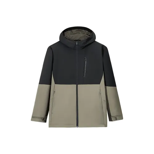ANTA Variety Тренировки Коллекция Куртки и Пальто Мужской Темно-зеленый Основной черный