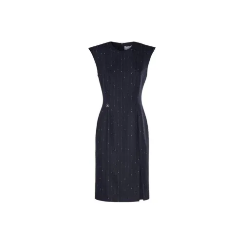 Genny Без рукавов Платье Женское Синее