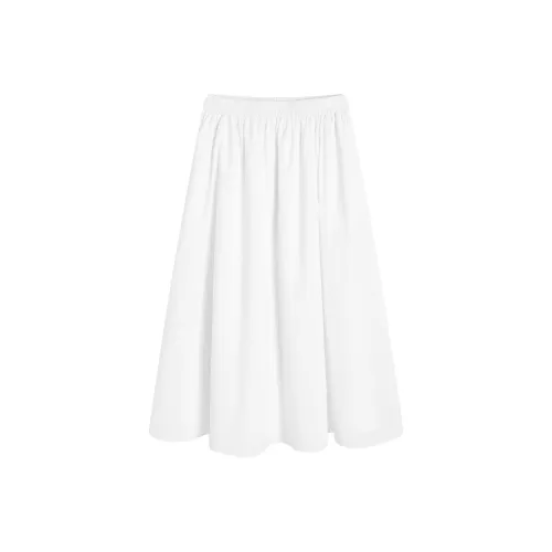 XINIERHUAN Белый Женские Повседневные Длинные Юбки