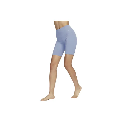 NIKE Серый Сланцевый Синий Женские Спортивные Шорты