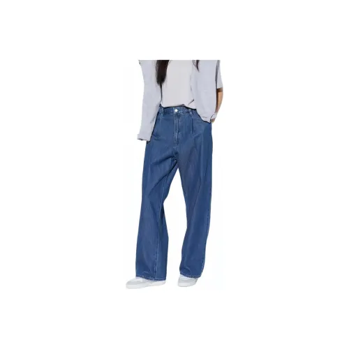 UNIQLO 65 Королевский синий Женские джинсы