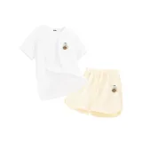 White (Stay Alert Логотип на груди) + Light Beige (Stay Alert Логотип на штанах)