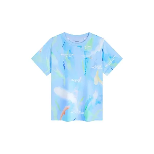 Antakids T-Shirt Pure White Swift Blue Baby