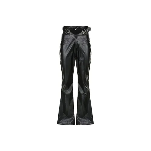 PLUSONEONE+ Кожаные брюки женские