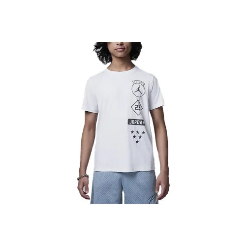 Jordan Jumpman Diamond T-Shirt Белый Детский