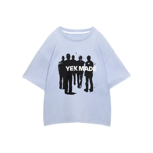 YEK Светло-синие Детские Рубашки T