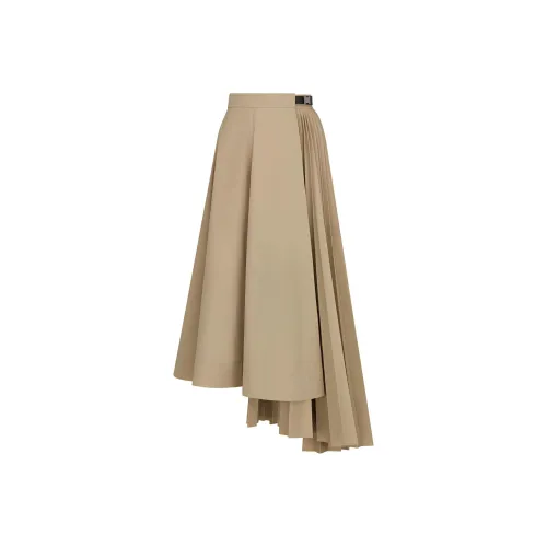 DIOR FW22 Повседневная длинная юбка женская хаки