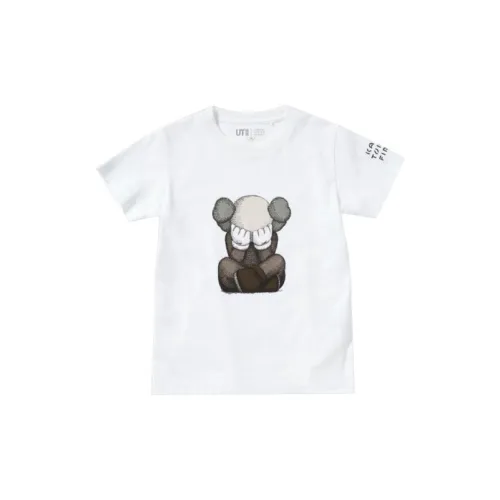 UNIQLO KAWS совместный бренд Co Branded Коллекция T-рубашка Белый Детский