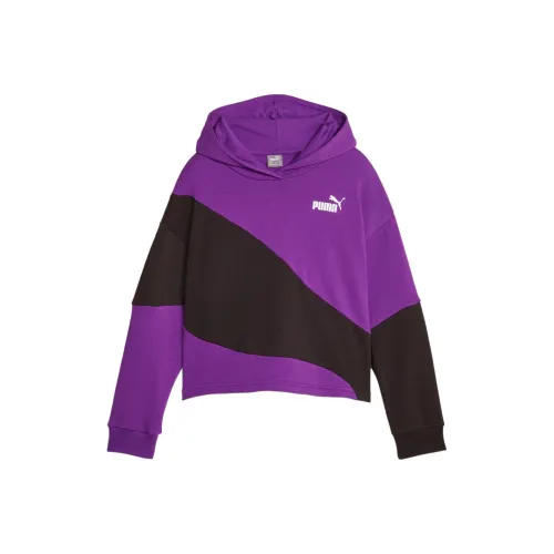 PUMA Толстовка POWER CAT Фиолетовый с принтом детский