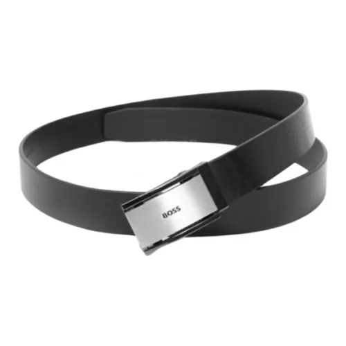 Hugo Boss Ремни из коровьей кожи Мужской Черный 6 см