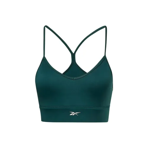 Reebok WOR Tri Спина Бюстгальтер Pad Спортивное белье Женское Лесной зеленый