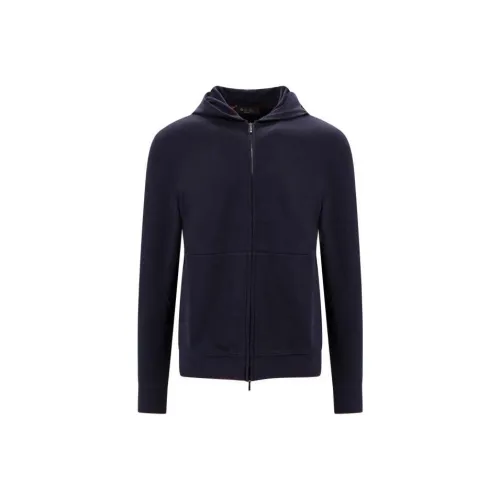 Loro Piana Темно-синие мужские свитшоты