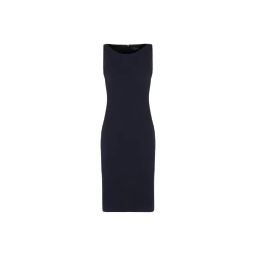 EMPORIO ARMANI FW24 Без рукавов Платье Женское Синее