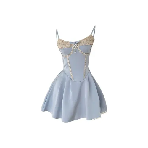 PUREIDOL Юбка Платье Женское Синее