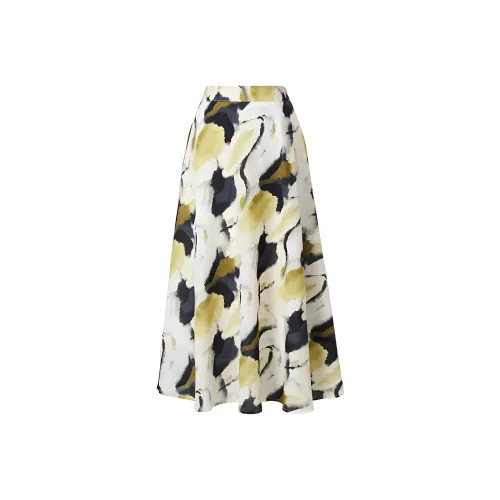 Yan Domain Повседневный Длинный Юбка Женские Зеленый