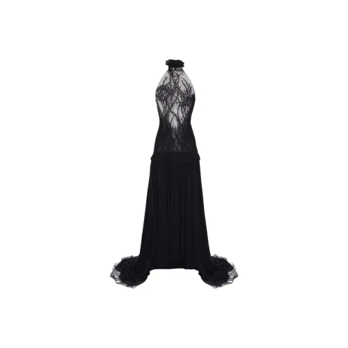 Alexander McQueen Без рукавов Платье Женское Черное