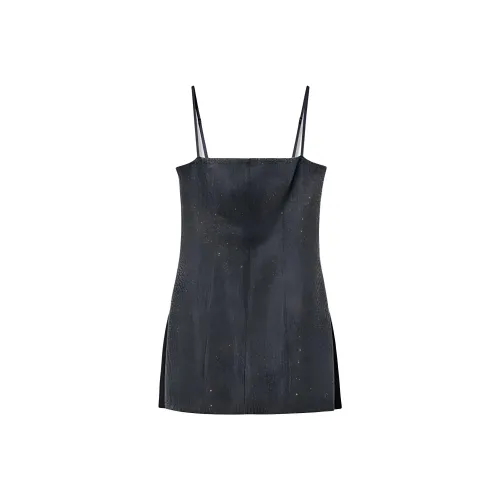 Alexander Wang FW24 Slip Платье Женское Угольно-Серый