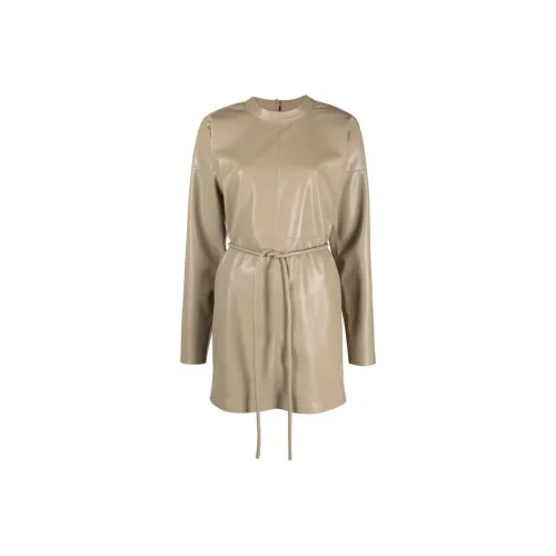 NANUSHKA SS24 Длинное платье с длинными рукавами женское тауповый