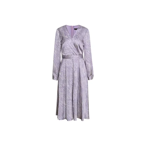ROEYSHOUSE Длинное платье с длинными рукавами женское светло-фиолетовое