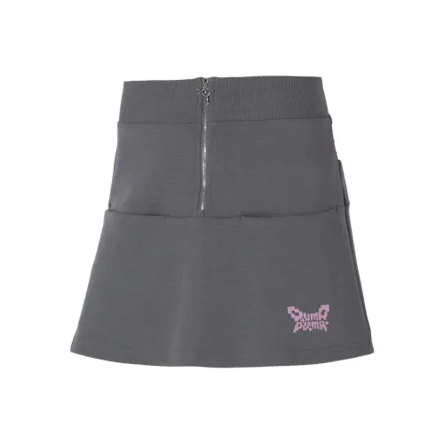 PUMA SS24 Повседневная короткая юбка женская серого цвета