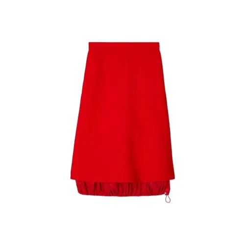 Tory Burch Морковный Красный Женские Повседневные Длинные Юбки