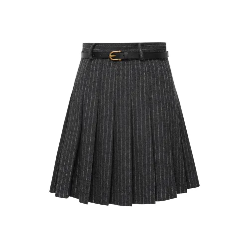 d'zzit Повседневные короткие юбки Женские Темно-серый