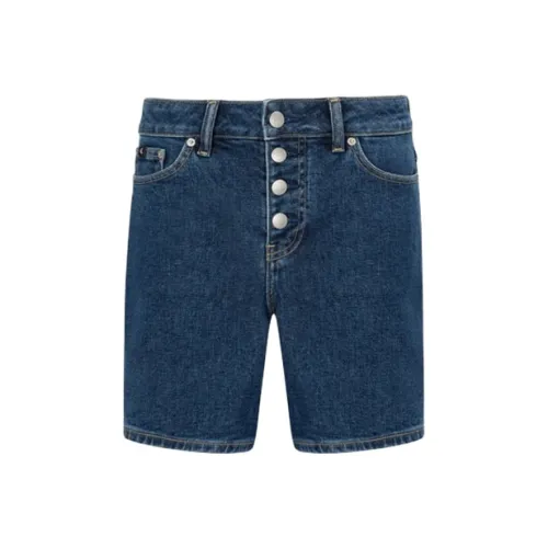 Calvin Klein Джинсовые шорты Женские Темно-синий деним