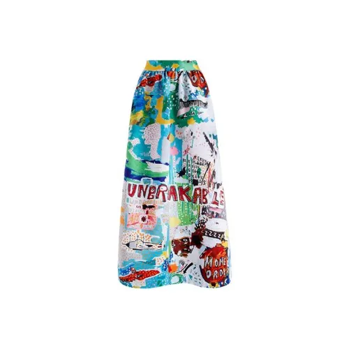 ALICE+OLIVIA Многоцветные Женские Повседневные Длинные Юбки