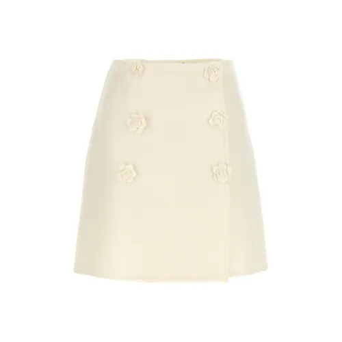 ERMANNO SCERVINO Повседневные короткие юбки женские цвет слоновая кость