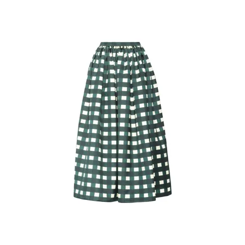 PRADA Зеленая Женская Повседневная Длинная Юбка
