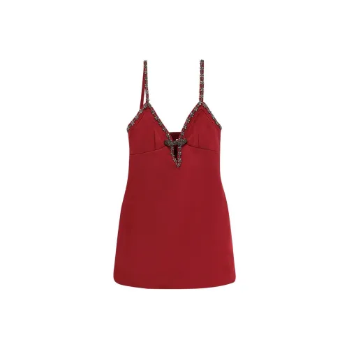 Self Portrait Slip Dress Women's Red Self Portrait Slip Платье Женское Красное