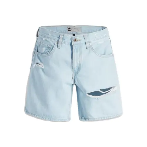 Levis Синие Женские Джинсовые Шорты