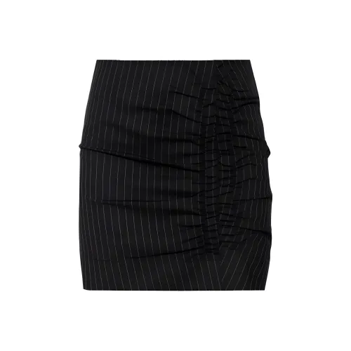 GANNI Повседневные короткие юбки Женские Черный