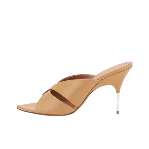 AMINA MUADDI Слипоны 8,5 см Женские Бежевые