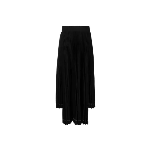 MSGM Черная Женская Повседневная Длинная Юбка