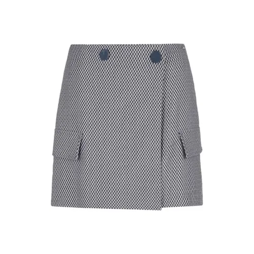 ARMANI EXCHANGEAE Повседневные короткие юбки Женские Серый Синий