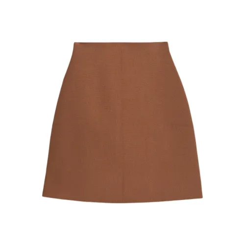 SCANLAN THEODORE Crepe KNIT Mini Skirt Повседневные короткие юбки Женские Spice Spice Цвет