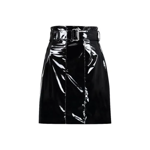PHILOSOPHY DI LORENZO SERAFINI Повседневные короткие юбки Женские Черный