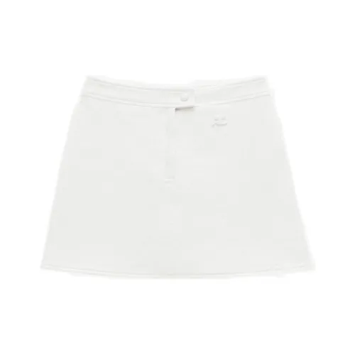 COURREGES Белая Женская Повседневная Короткая Юбка