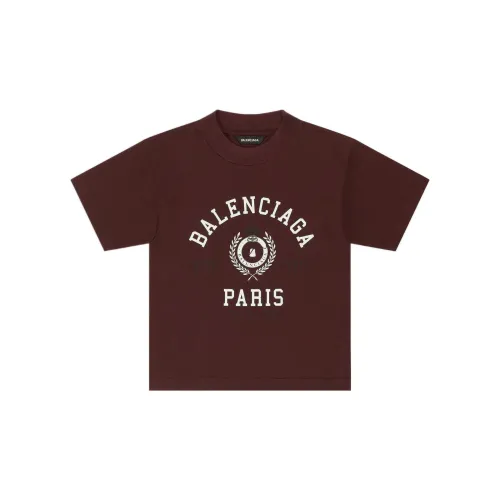 Balenciaga T-Shirt SS22 Regular Fit Burgundy Baby
