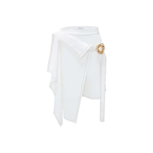 JW Anderson Белая Женская Джинсовая Короткая Юбка