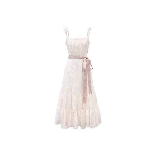 HeartyBite Slip Платье Женское Розовый Гороховый Maxi Юбка